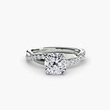 Twist Pavé Solitaire