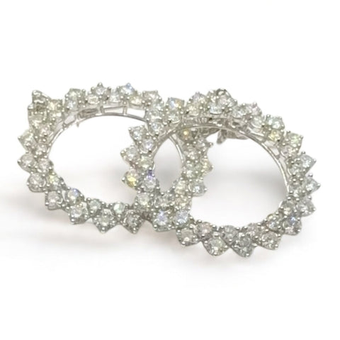 Diamond Hoop Earrings